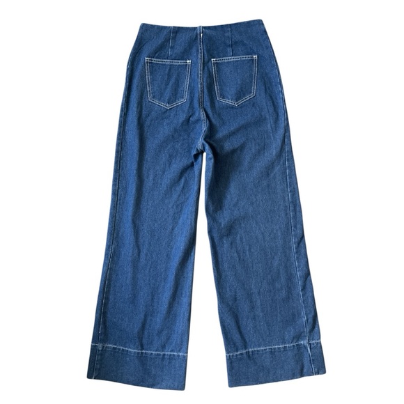 NWT Cider Deep Blue High Waist Baggy Jeans | M - Picture 4 of 4